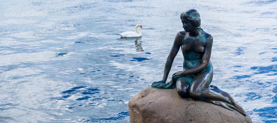 Travel to The Little Mermaid when you cruise to Copenhagen