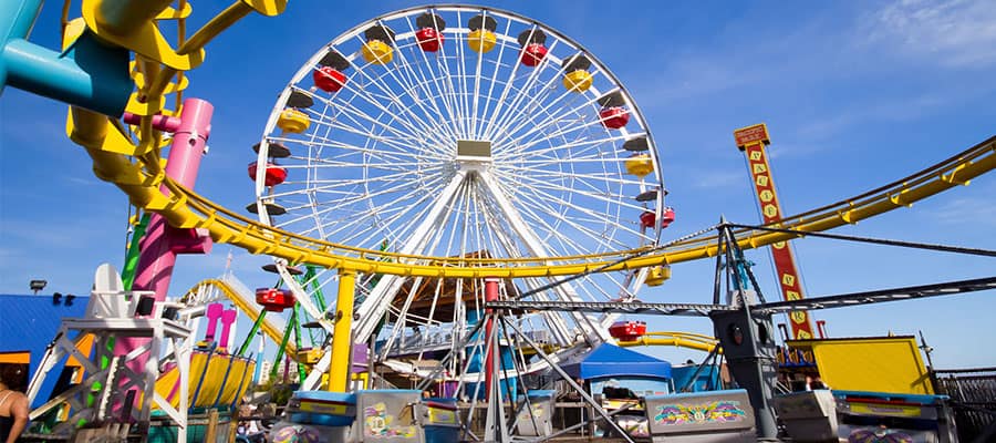 Visit the Santa Monica Pier on your Pacific Coastal cruise