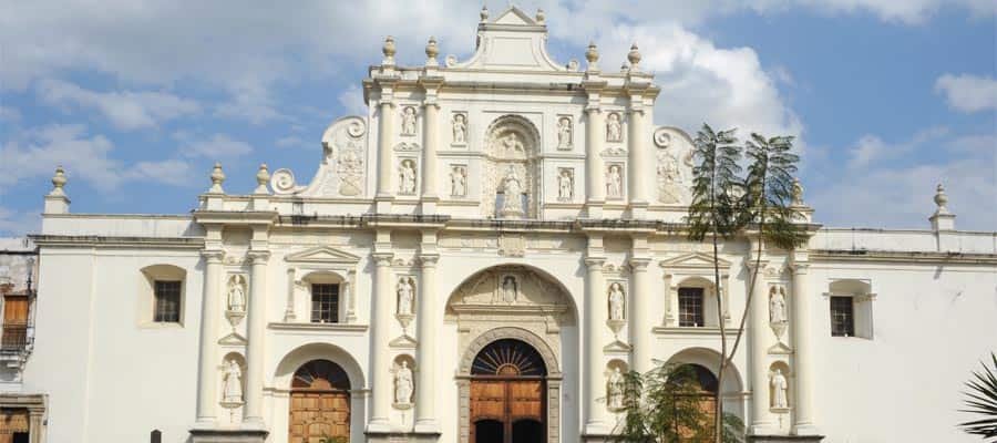 The cathedral of Antigua on your Panama Canal cruise