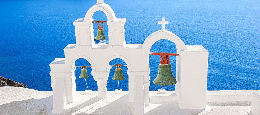 Church bells in Santorini